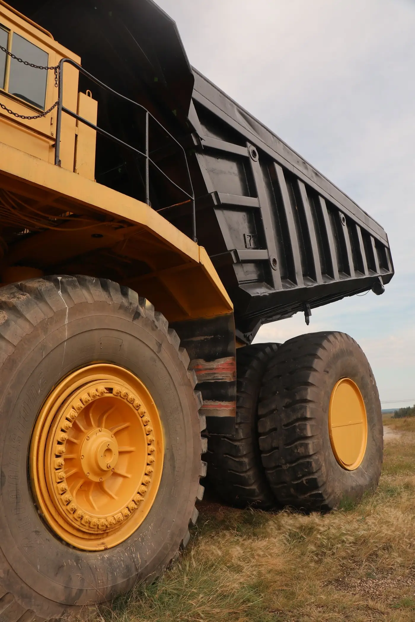 Mining haul truck on site